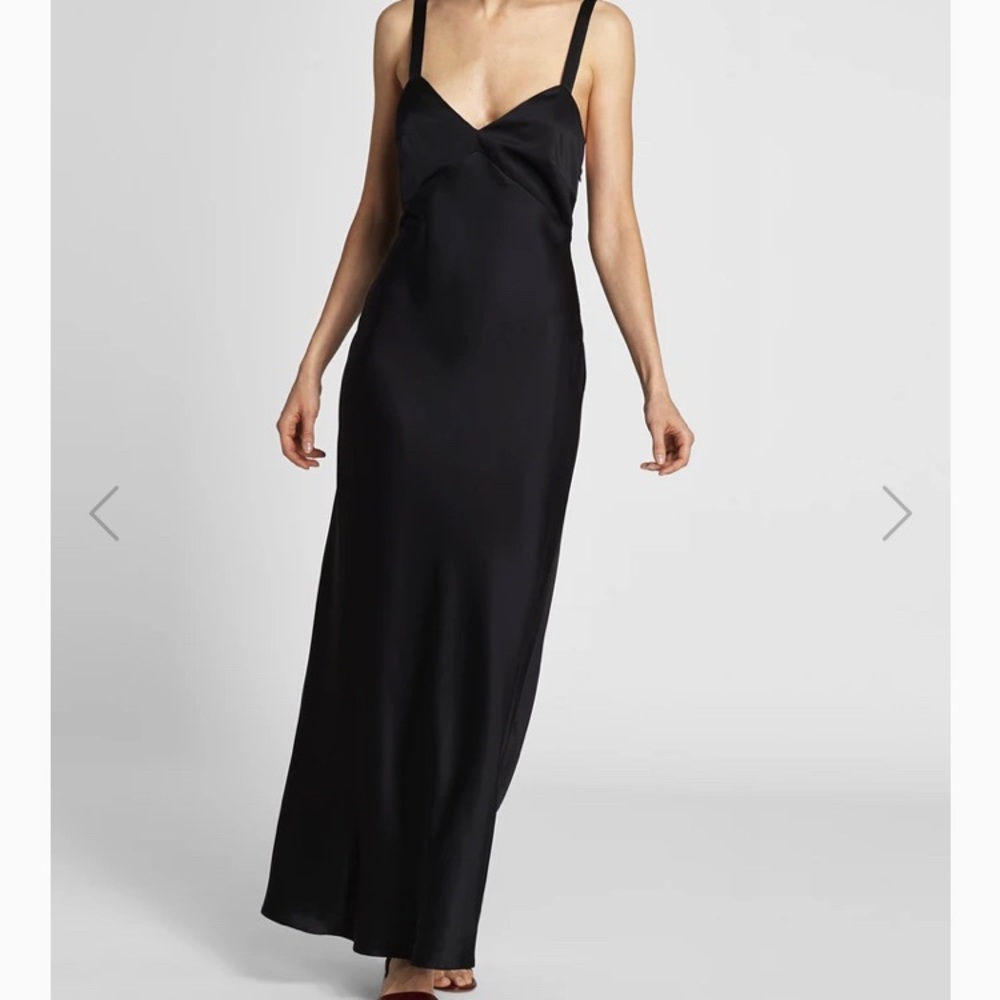 Black slip dress